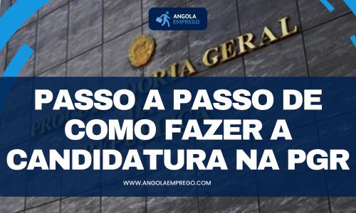 Concurso Público da PGR 2025: Saiba Como Fazer a Candidatura Passo a Passo